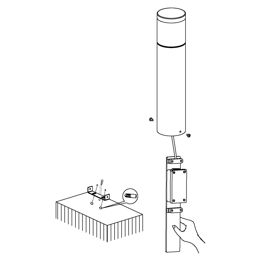 Eglo - luminaria exterior LED 3,7 W/230 V IP44