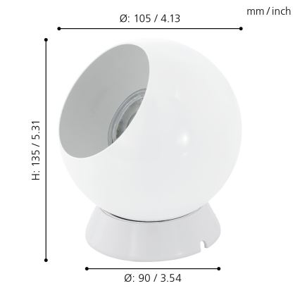 Eglo - Aplique 1xGU10-LED/3,3W/230V