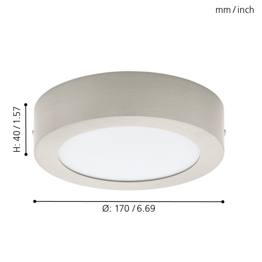 Eglo 94523 - Plafón LED FUEVA 1 LED/10,9W/230V