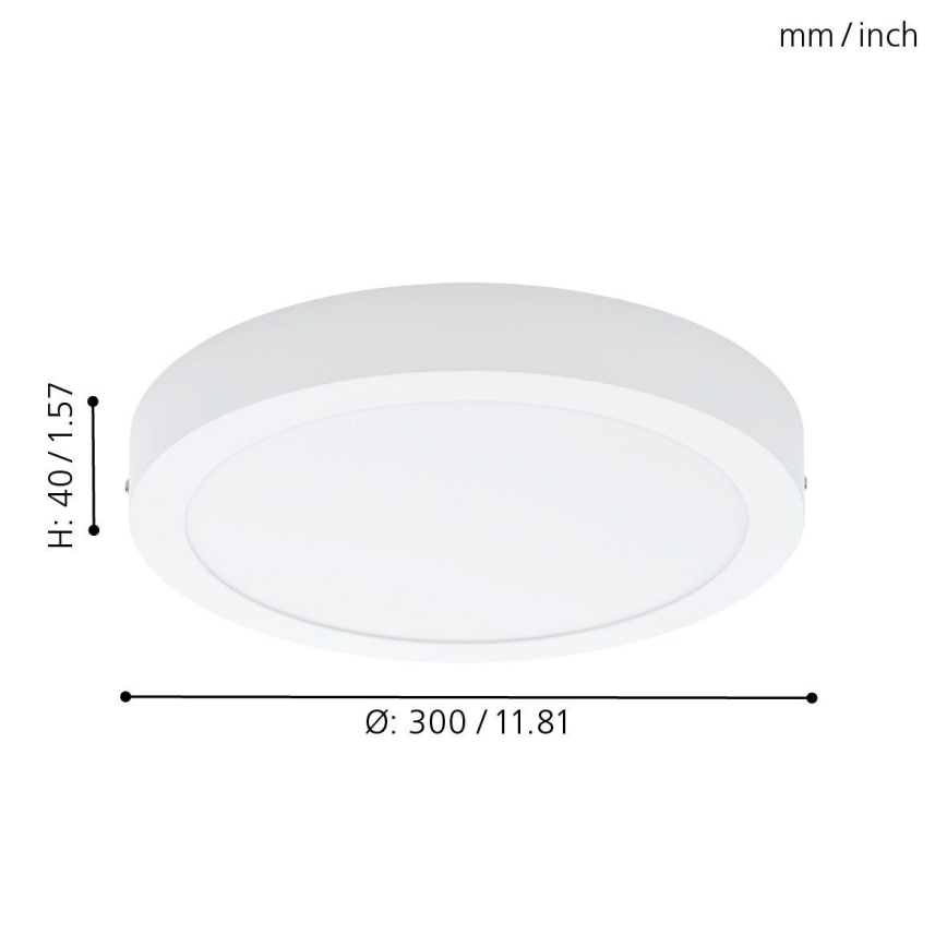 Eglo 94536 - Plafón LED FUEVA 1 LED/24W/230V