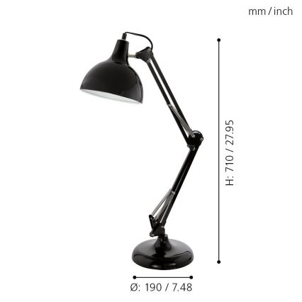 Eglo - Lámpara de mesa 1xE27/40W/230V