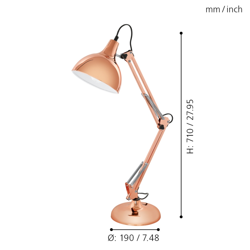 Eglo - Lámpara de mesa 1xE27/40W/230V