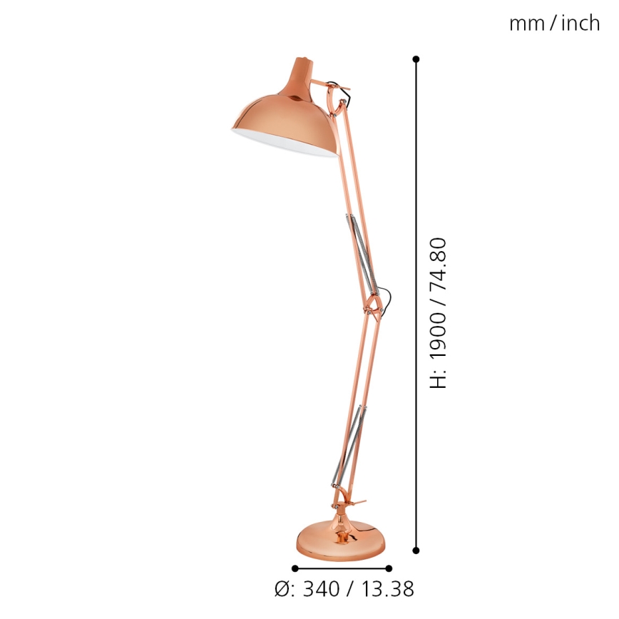 Eglo - Lámpara de pie 1xE27/60W/230V