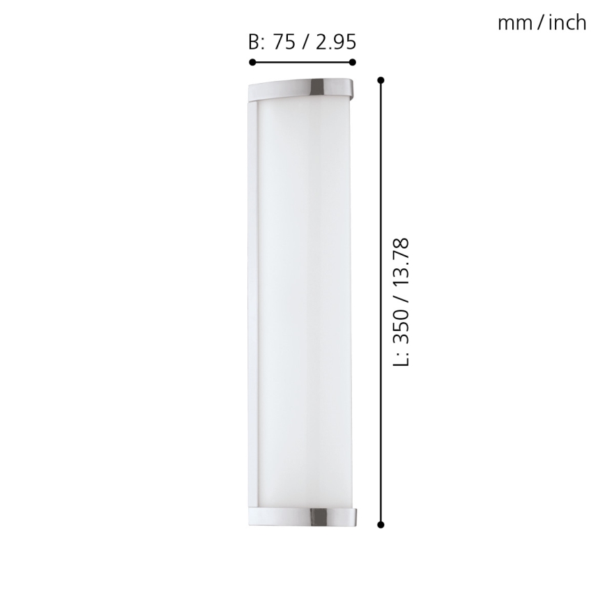 Eglo - Luminaria LED para baño LED/8W/230V IP44
