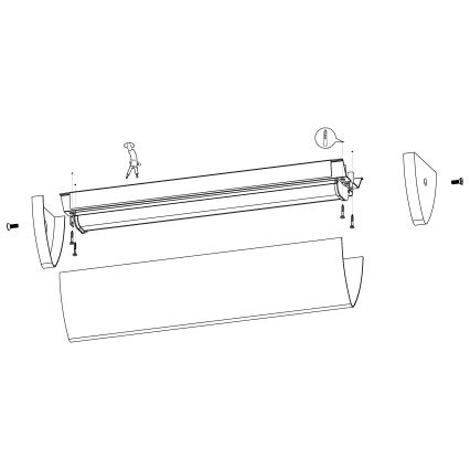 Eglo - Iluminación LED para el baño 1xLED/16W/230V IP44