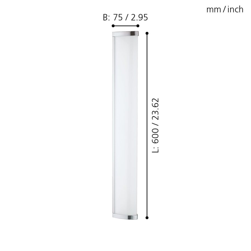 Eglo - Luminaria de baño LED/16W/230V IP44