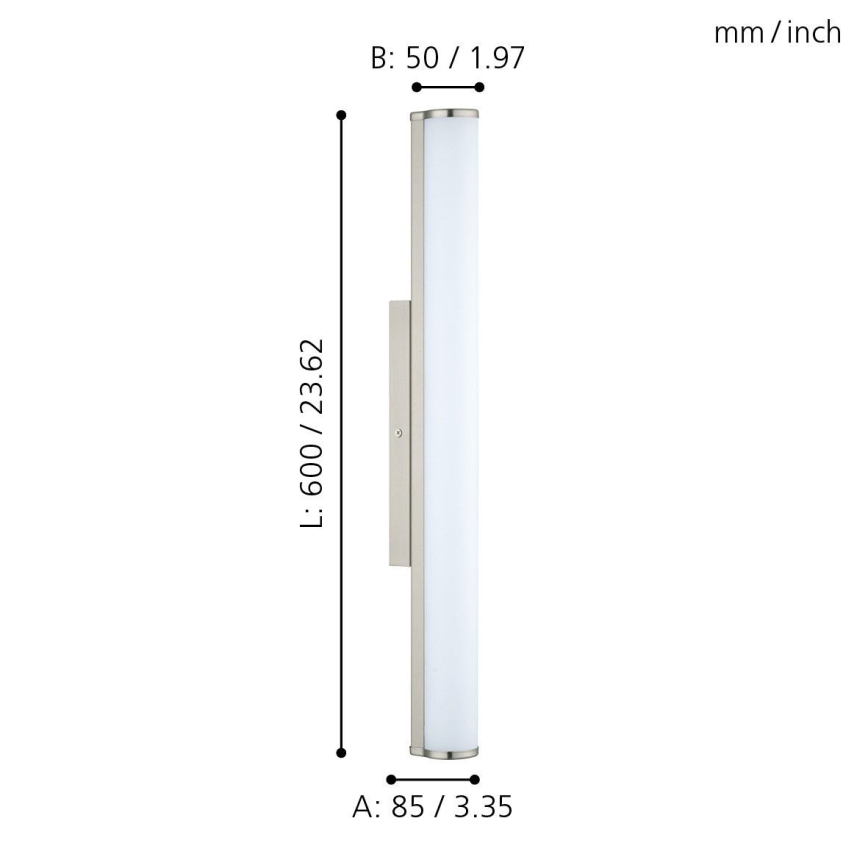 Eglo - Aplique LED para baño 1xLED/13W/230V IP44