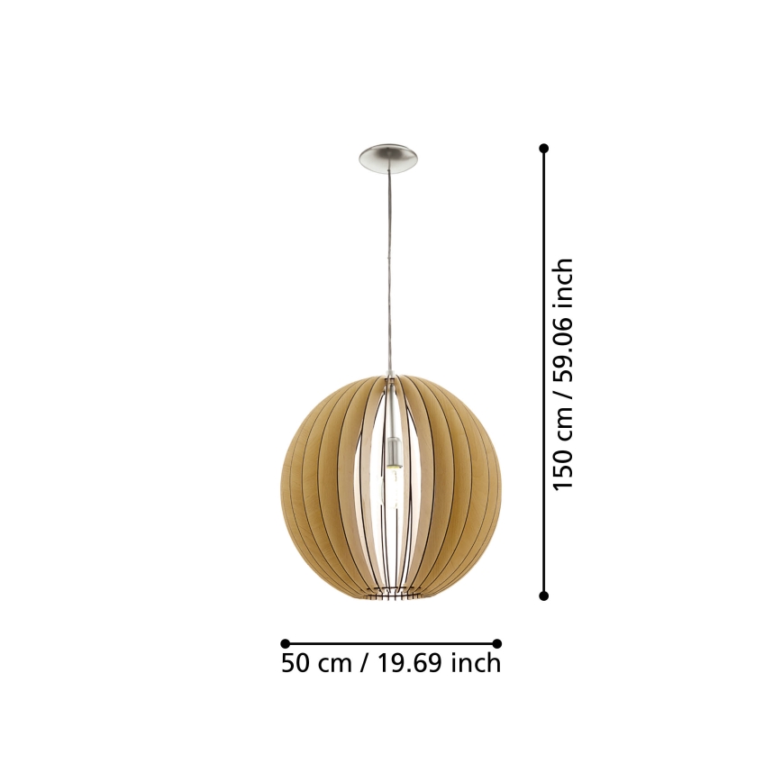 Eglo - Lámpara colgante 1xE27/60W/230V