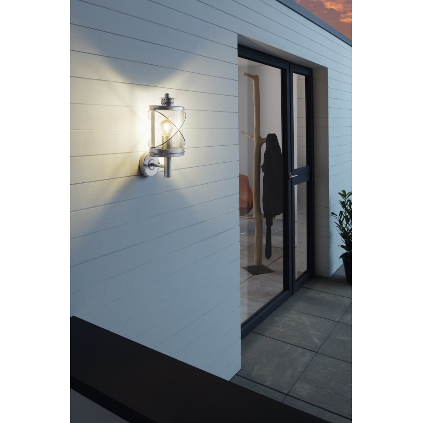 Eglo 94865 - Luminaria de exterior HILBURN 1xE27/60W/230V IP44