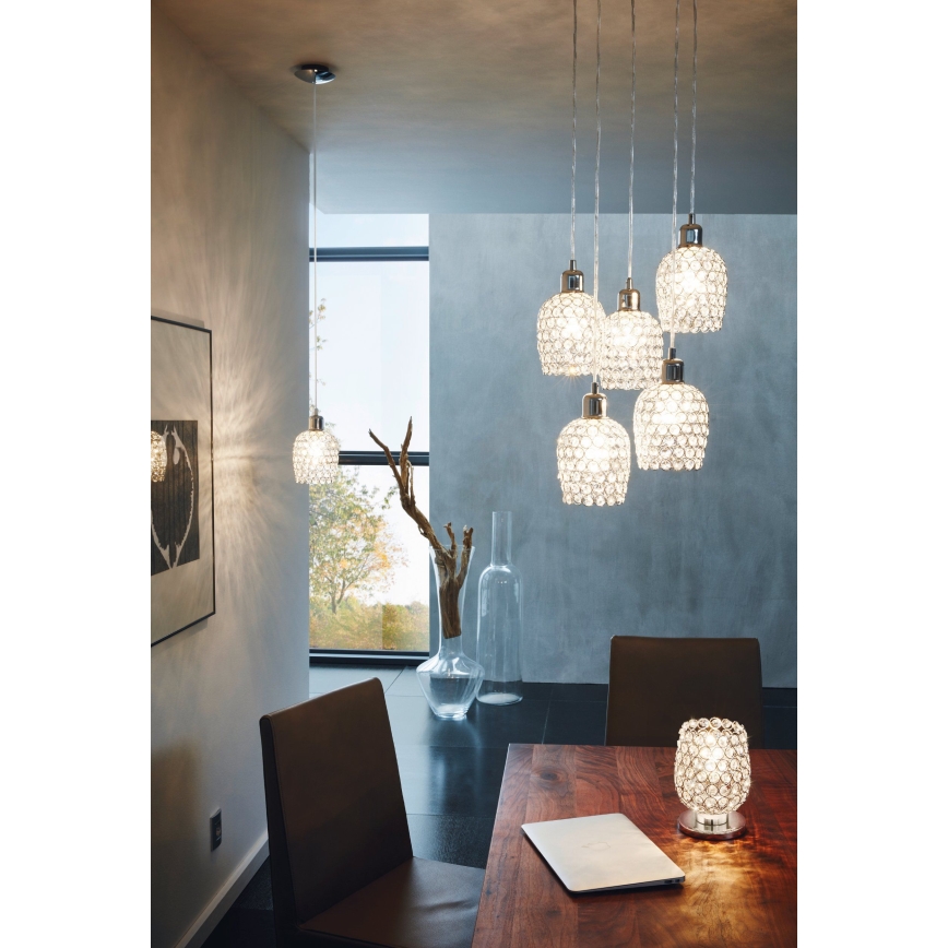 Eglo 94898 - Lámpara colgante con cable BONARES 1 5xE27/60W/230V