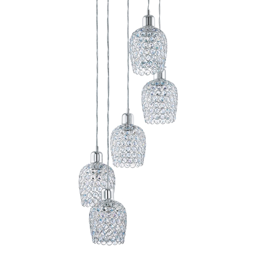 Eglo 94898 - Lámpara colgante con cable BONARES 1 5xE27/60W/230V