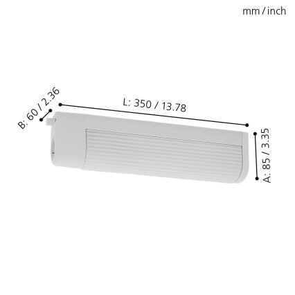 Eglo - Aplique 2xE14/40W/230V