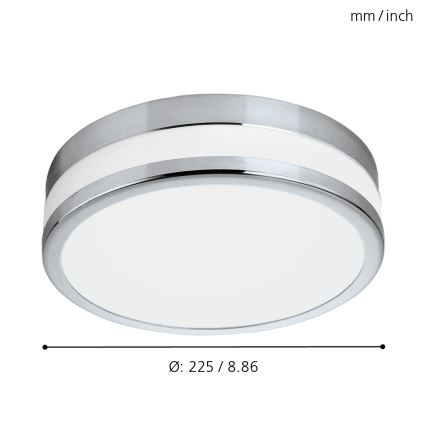 Eglo - Luminaria de baño LED/11W/230V IP44