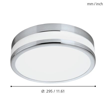Eglo - Luminaria LED para baño LED/24W/230V IP44