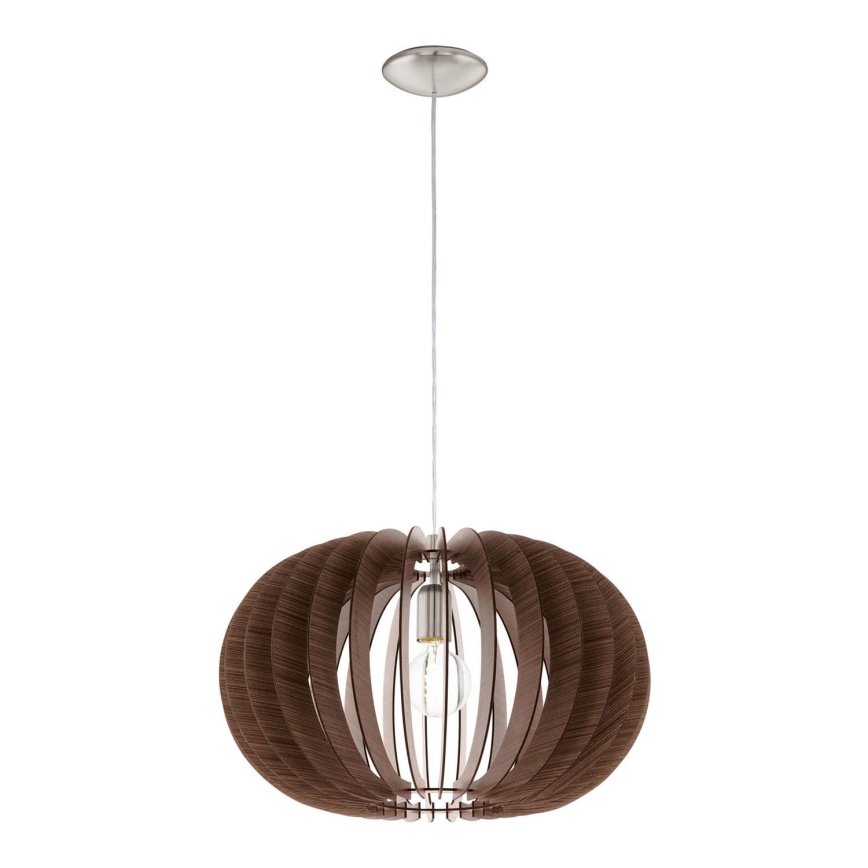 Eglo 95025 - Lámpara colgante STELLATO 1xE27/60W/230V marrón