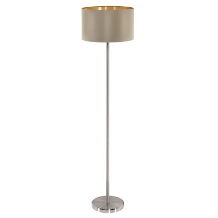 Eglo - Lámpara de pie 1xE27/60W/230V taupe
