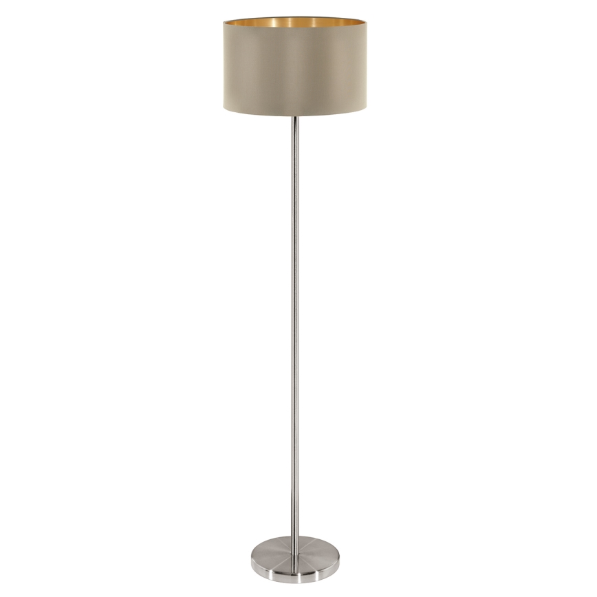 Eglo - Lámpara de pie 1xE27/60W/230V taupe