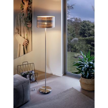 Eglo - Lámpara de pie 1xE27/60W/230V taupe