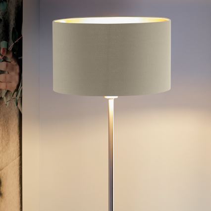 Eglo - Lámpara de pie 1xE27/60W/230V taupe