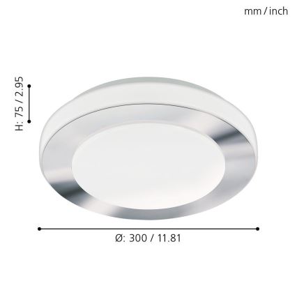 Eglo - Lámpara de baño LED LED/11W/230V IP44