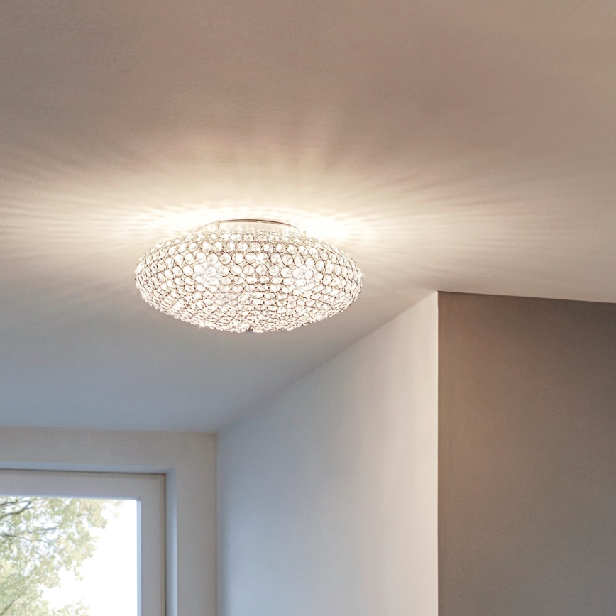 Eglo - Plafón cristal 2xE27/60W/230V
