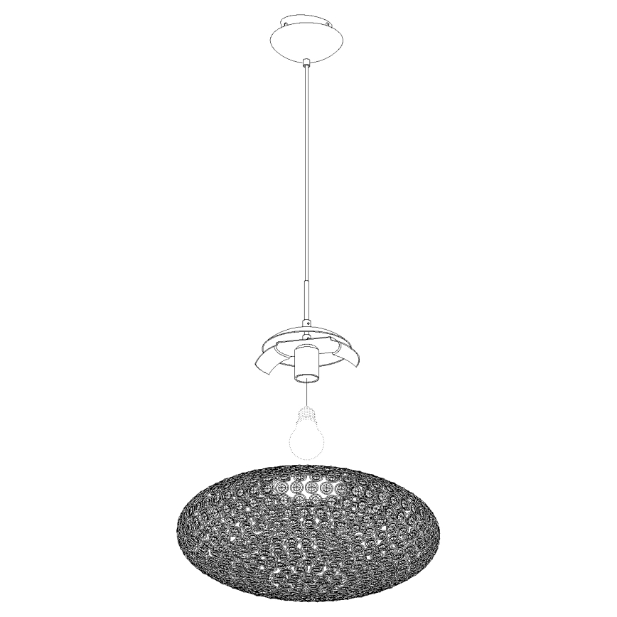 Eglo - Lámpara colgante 1xE27/60W/230V