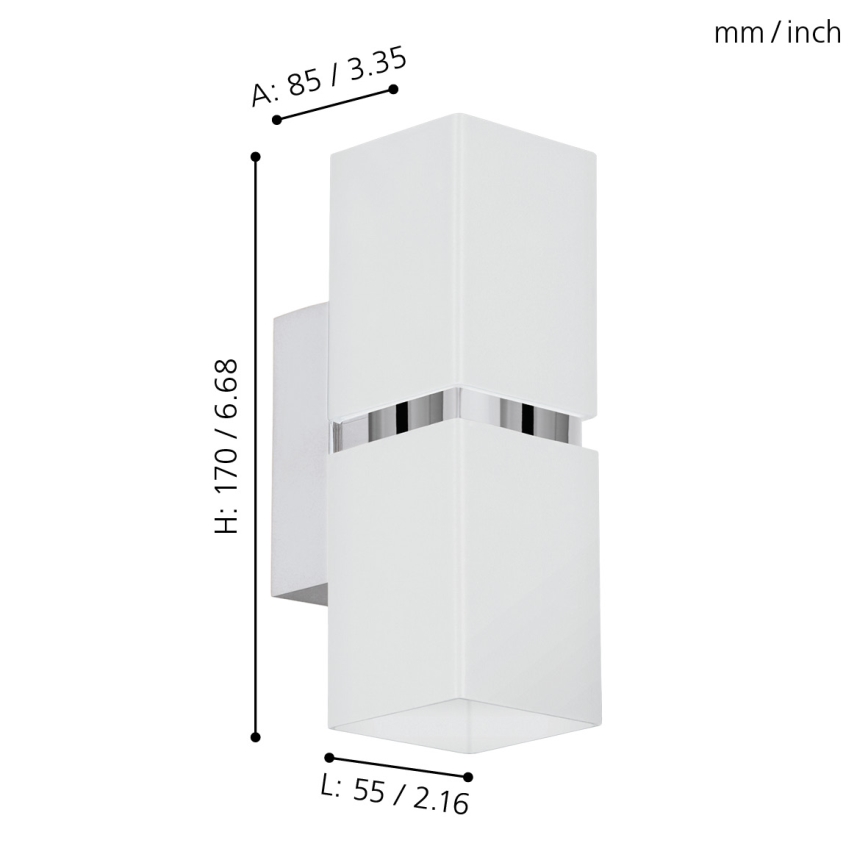 Eglo - LED Aplique 2xGU10-LED/4W/230V