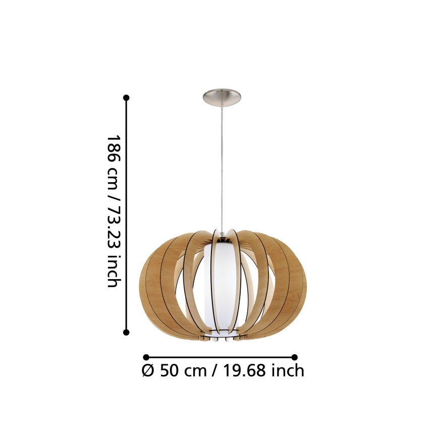 Eglo - Lámpara colgante 1xE27/60W/230V