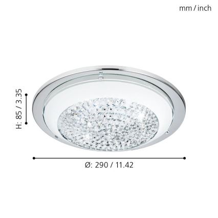 Eglo 95639 - Lámpara de techo LED ACOLLA 3xLED/3,6W/230V