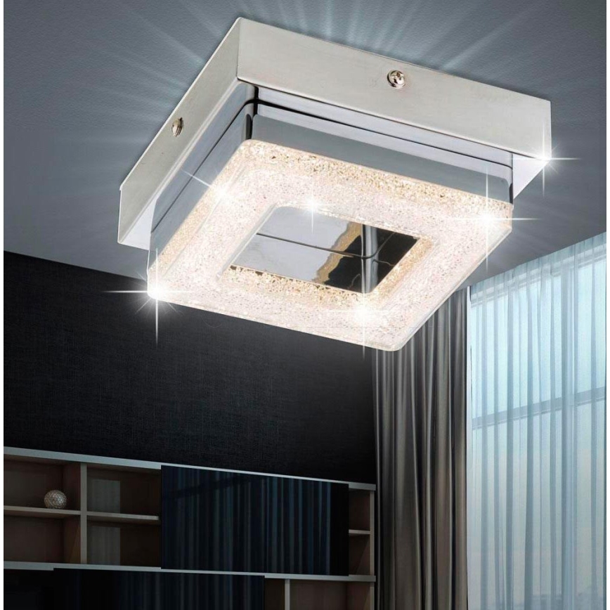 Eglo - Plafón LED cristal 1xLED/4W/230V