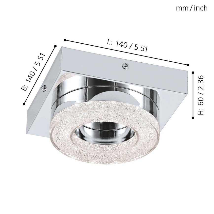 Eglo - Plafón LED cristal LED/4W/230V
