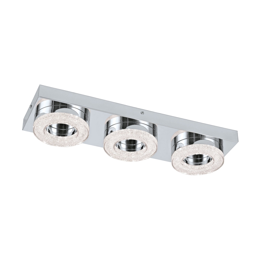 Eglo - Plafón LED cristal 3xLED/4W/230V