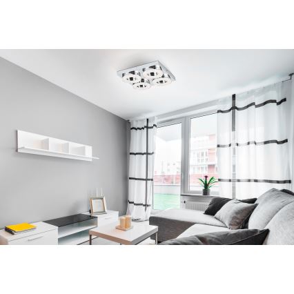 Eglo - Lámpara de techo LED 4xLED/4W/230V