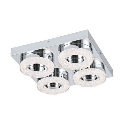 Eglo - Plafón LED cristal 4xLED/4W/230V