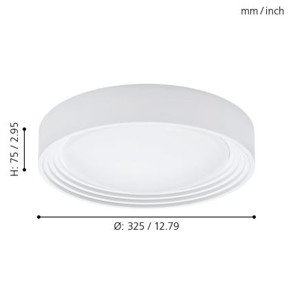 Eglo - LED Plafón para el baño LED/11W/230V IP44