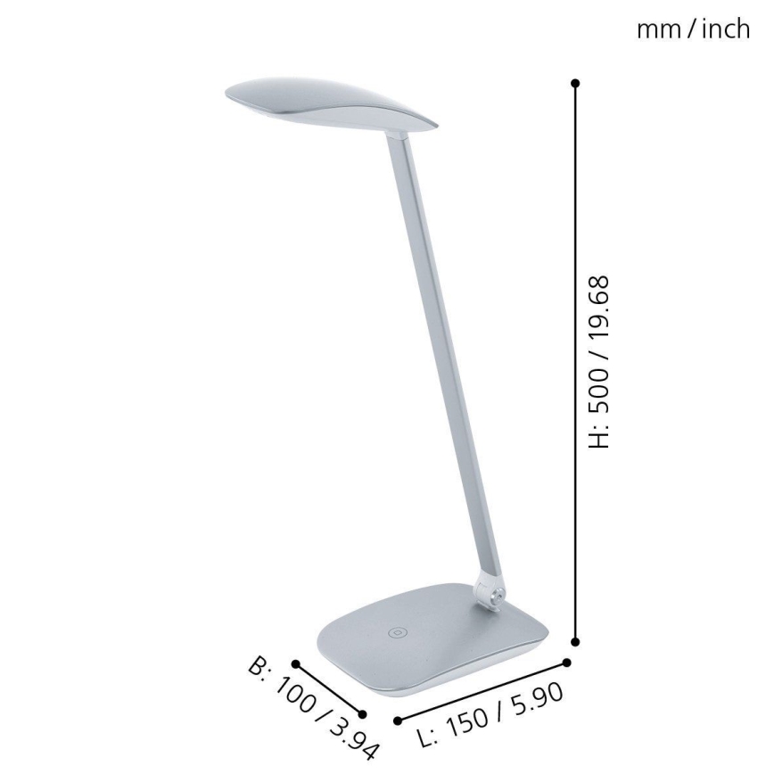 Eglo - Lámpara de mesa LED regulable 1xLED/4,5W/USB