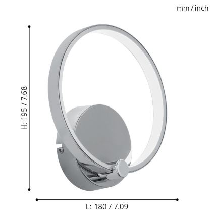 Eglo - LED Aplique LED/5W/230V