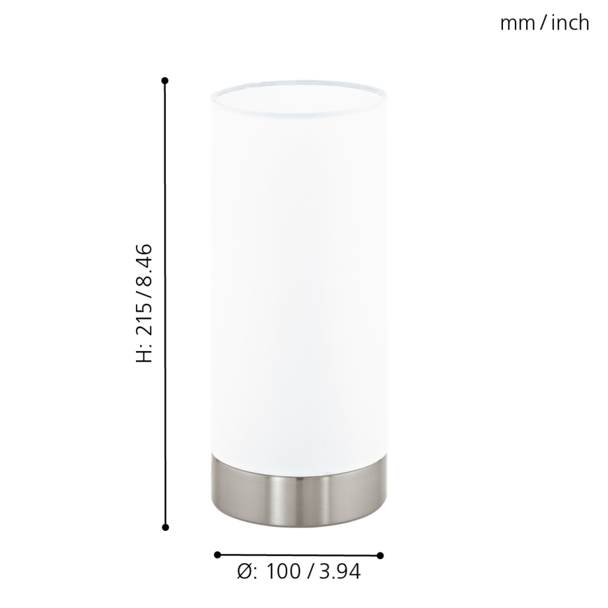 Eglo - Lámpara de mesa 1xE27/60W/230V