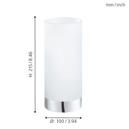 Eglo - Lámpara de mesa 1xE27/60W/230V