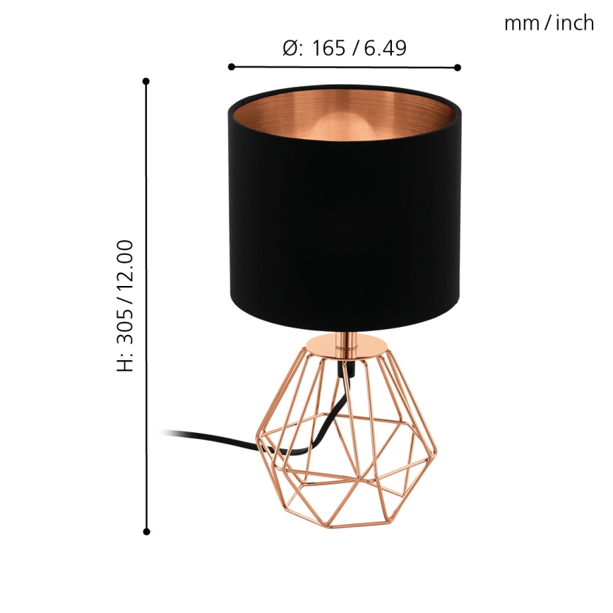 Eglo - Lámpara de mesa 1xE14/60W/230V