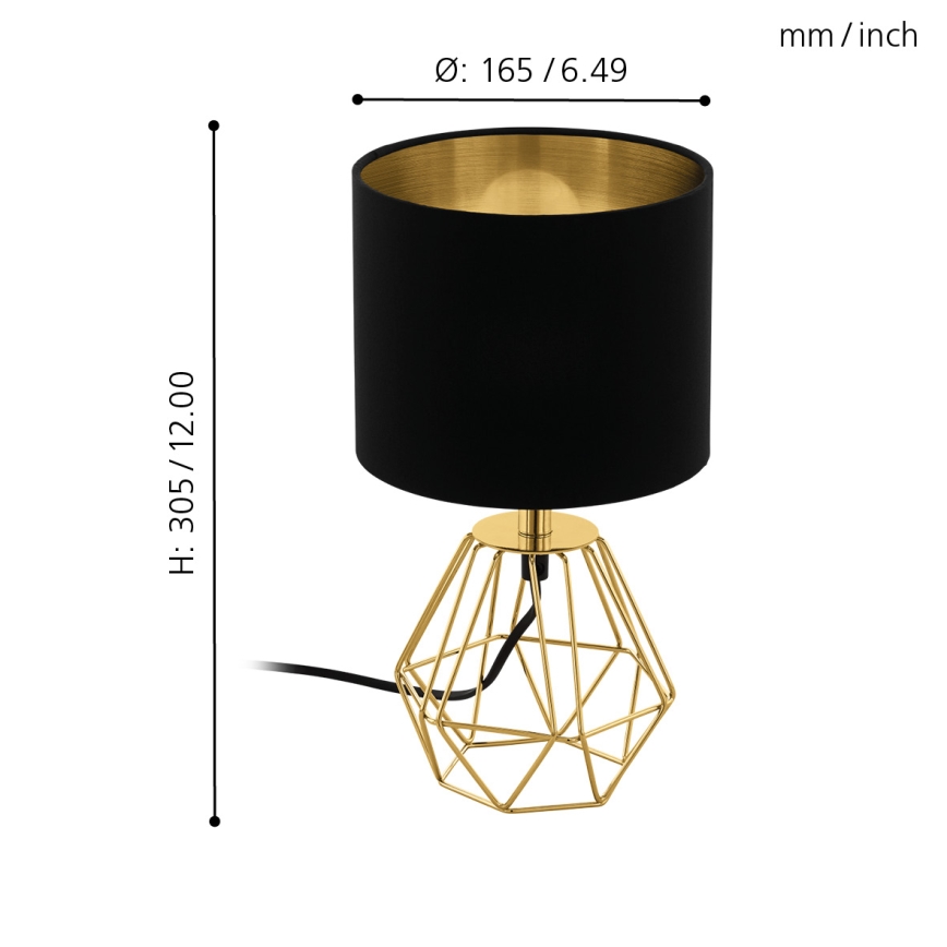 Eglo - Lámpara de mesa 1xE14/60W/230V