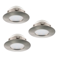 Eglo 95809 - SET 3x lámpara empotrada LED PINEDA 1xLED/6W/230V