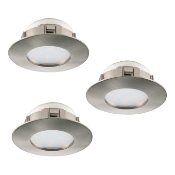 Eglo 95809 - SET 3x lámpara empotrada LED PINEDA 1xLED/6W/230V