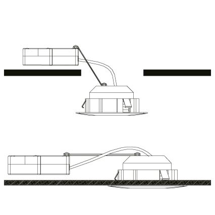 Eglo - Juego de 3 focos empotrables LED PINEDA LED/4,9W/230V