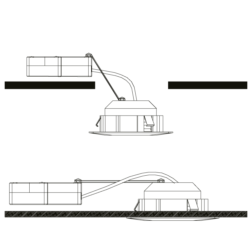 Eglo - Juego de 3 focos empotrables LED PINEDA LED/4,9W/230V