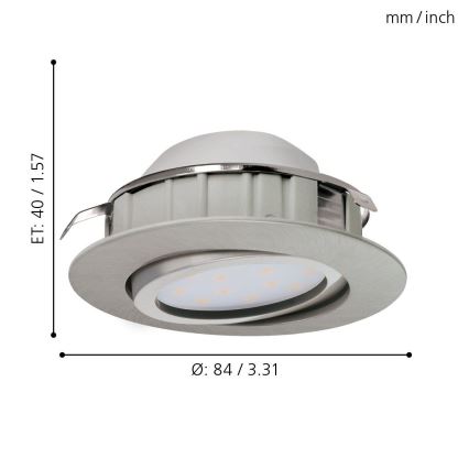 Eglo - Foco empotrado LED/6W/230V