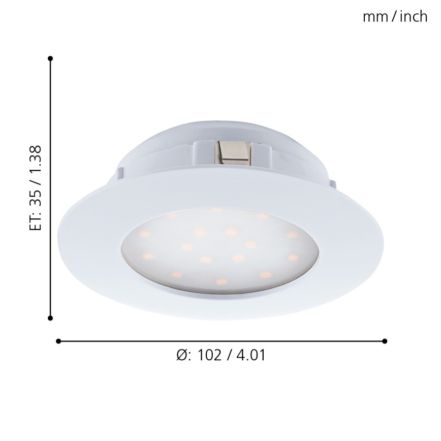 Eglo - Luminaria LED empotrada LED/11W/230V