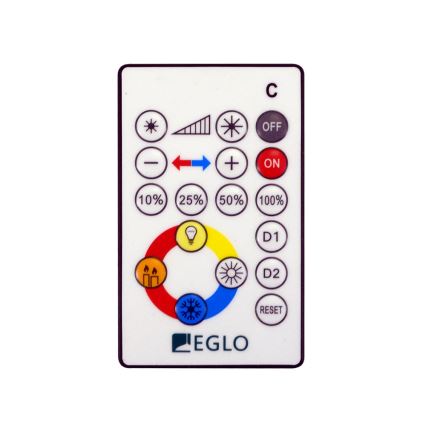 Eglo - Lámpara de techo LED regulable LED/14W/230V + mando a distancia