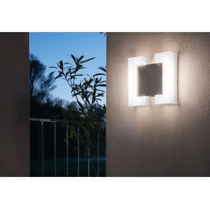 Eglo 95987 - Aplique de pared exterior LED SITIA 2xLED/4,8W IP44