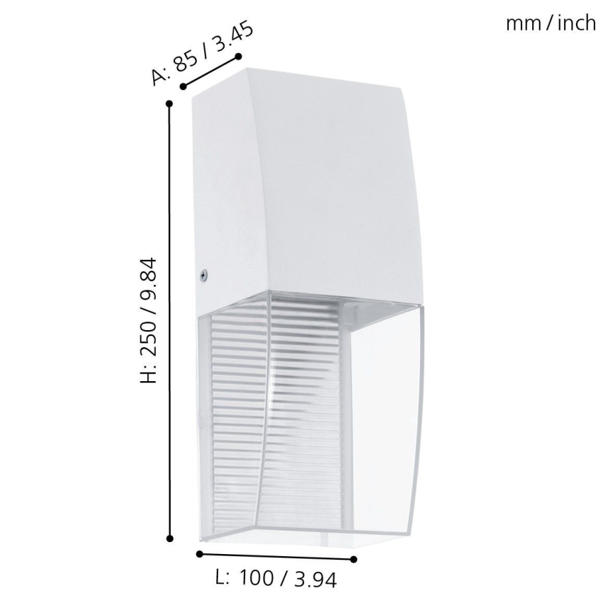 Eglo 95991 - Aplique LED exterior SERVOI LED/3,7W IP44